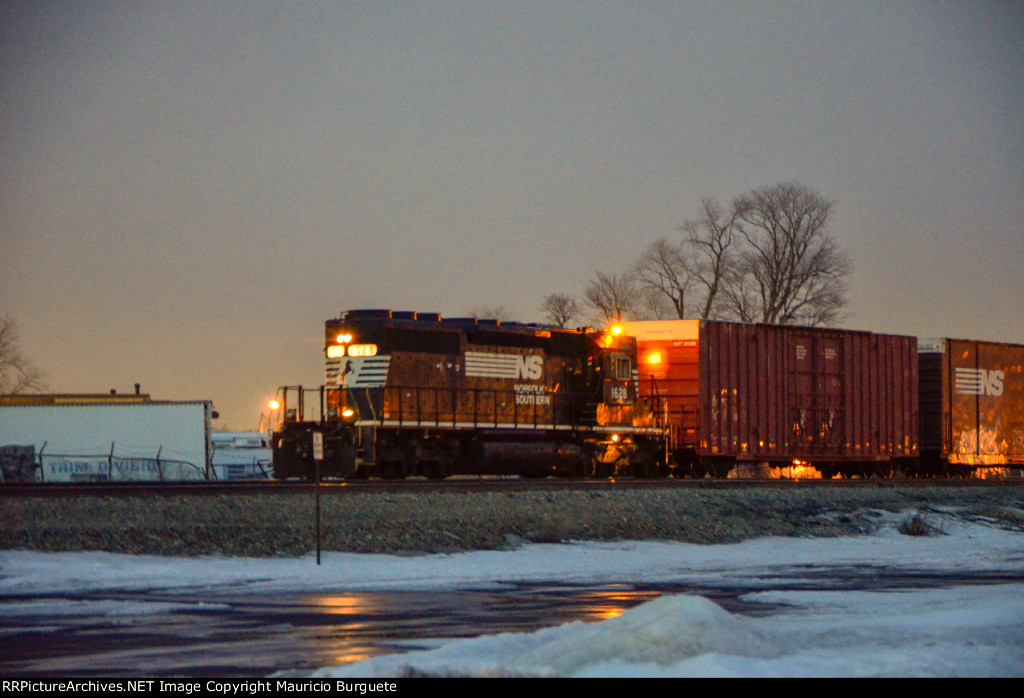 NS SD40-2 Locomotive in the yard